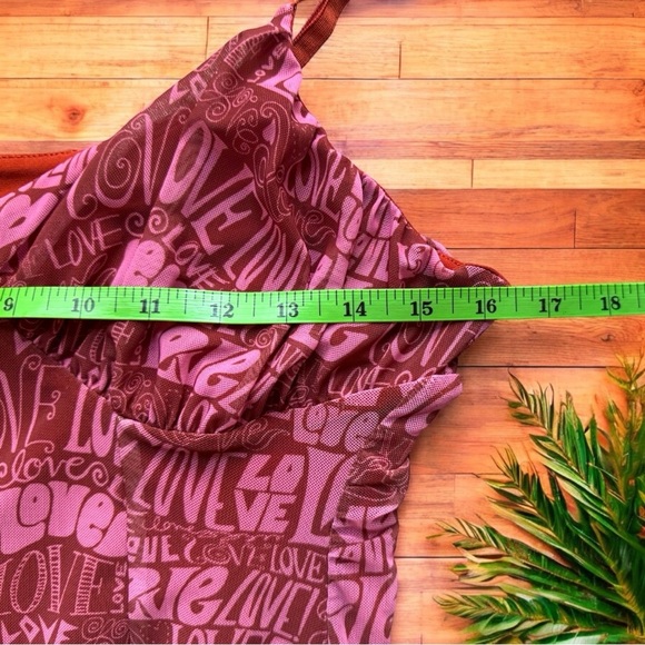 Urban Outfitters LOVE Print Maxi Dress - Size Large - Picture 9 of 14